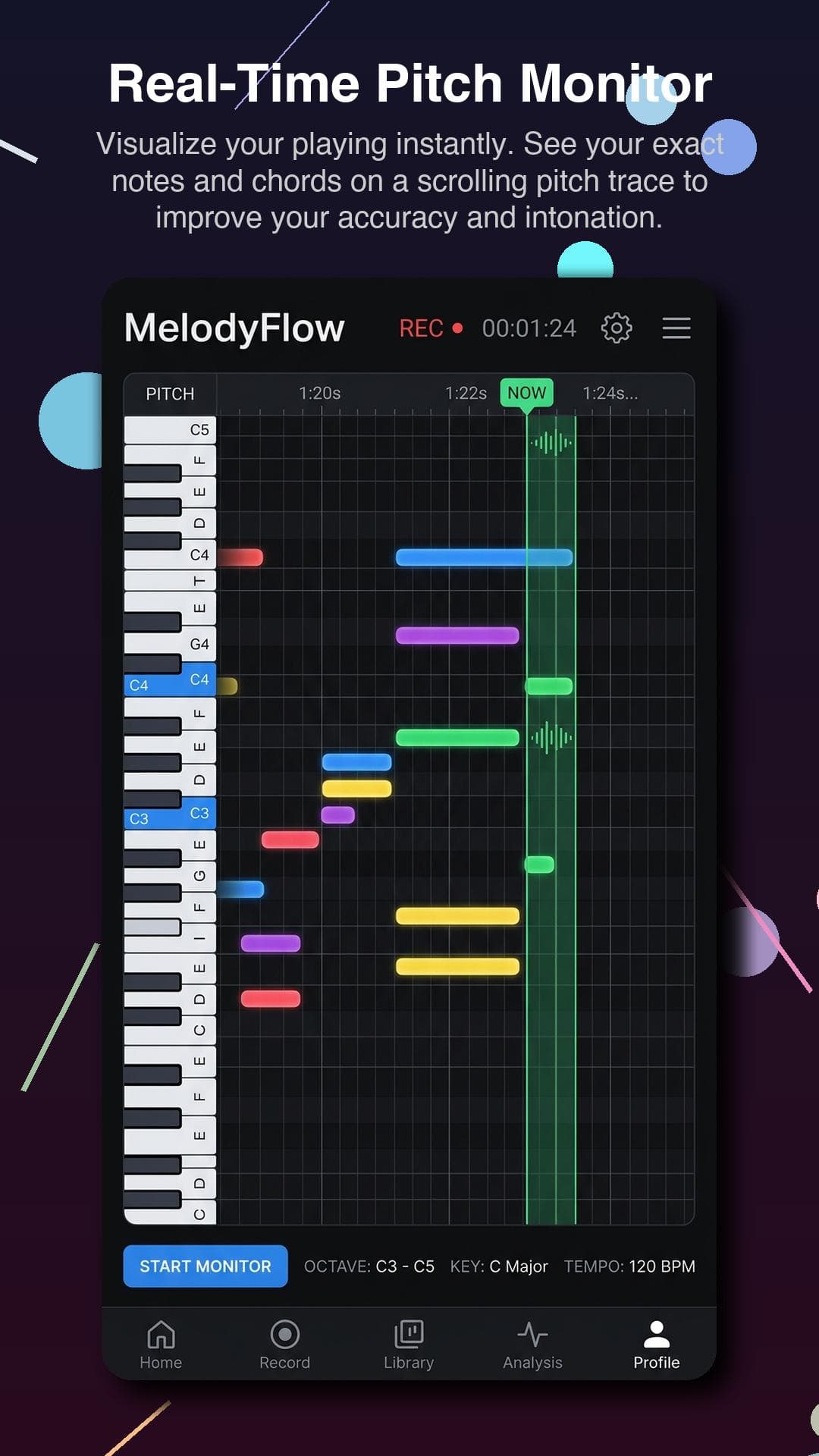 Real-Time Pitch Monitor